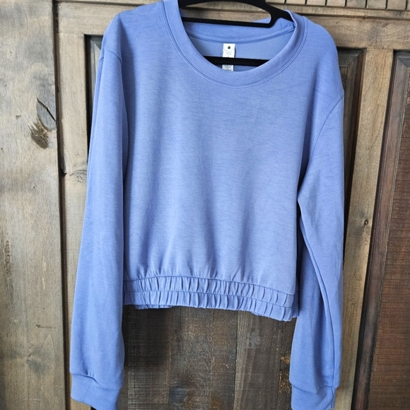 Yogalicious Tops - Yogalicious Crewneck Cropped Pullover Shirt Soft | Size L